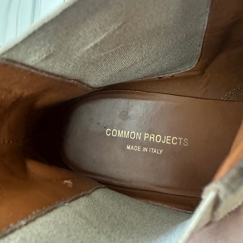 Common Projects Suede Chelsea Boots in Beige - Picture 6 of 7